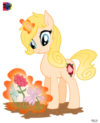 Size: 2480x3060 | Tagged: safe, artist:jowyb, oc, oc only, oc:english rose, flower, high res, magic, solo