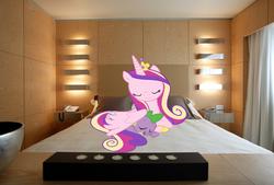 Size: 2244x1518 | Tagged: safe, artist:reaver75, princess cadance, spike, g4, eyes closed, female, irl, male, photo, ponies in real life, sleeping, spikabetes