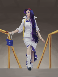 Size: 2400x3200 | Tagged: safe, artist:fahu, rarity, human, g4, female, high res, humanized, solo