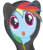 Size: 1227x1438 | Tagged: artist needed, safe, rainbow dash, pony, g4, clothes, cute, dashabetes, hoodie, silly, silly pony, tongue out