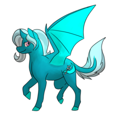 Size: 1280x1200 | Tagged: safe, artist:animalstamp, trixie, pony, unicorn, g4, bat wings, female, mare, solo