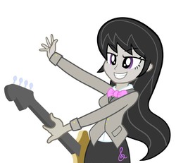 Size: 900x830 | Tagged: safe, artist:bluse, octavia melody, equestria girls, g4, bass guitar, female, guitar, musical instrument, show accurate, simple background, solo, white background