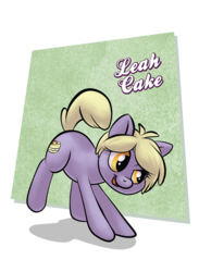 Size: 545x743 | Tagged: safe, artist:1trick, oc, oc only, oc:leah cake, earth pony, pony, horse party, solo