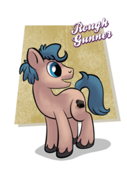 Size: 545x743 | Tagged: safe, artist:1trick, artist:lunarshinestore, oc, oc only, oc:rough gunner, earth pony, pony, horse party, solo