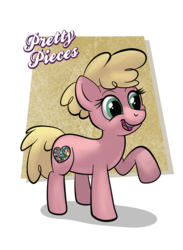 Size: 545x743 | Tagged: safe, artist:1trick, artist:lunarshinestore, oc, oc only, oc:pretty pieces, earth pony, pony, horse party, solo