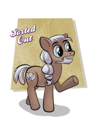 Size: 545x743 | Tagged: safe, artist:1trick, artist:lunarshinestore, oc, oc only, oc:sorted out, earth pony, pony, horse party, solo