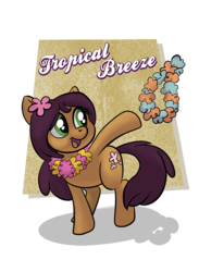 Size: 545x743 | Tagged: safe, artist:1trick, artist:lunarshinestore, oc, oc only, oc:tropical breeze, earth pony, pony, horse party, solo