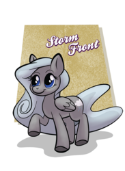 Size: 545x743 | Tagged: safe, artist:1trick, artist:lunarshinestore, oc, oc only, oc:stormfront, pegasus, pony, horse party, solo