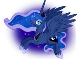 Size: 669x512 | Tagged: safe, artist:celinesparkle, princess luna, alicorn, pony, g4, female, looking at you, solo