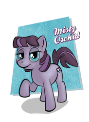 Size: 545x743 | Tagged: safe, artist:1trick, artist:lunarshinestore, oc, oc only, oc:misty orchid, earth pony, pony, horse party, solo