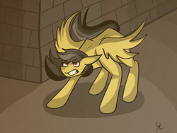 Size: 1024x768 | Tagged: dead source, safe, artist:xxmaishaxx, daring do, pegasus, pony, g4, female, missing accessory, solo