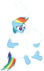 Size: 2048x3309 | Tagged: safe, artist:jp, derpibooru exclusive, rainbow dash, pegasus, pony, g4, sleepless in ponyville, cloud, female, flying, high res, mare, open mouth, open smile, simple background, smiling, solo, transparent background, vector