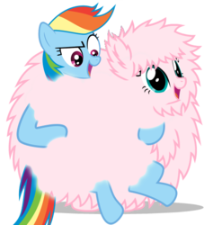 Size: 527x555 | Tagged: safe, rainbow dash, oc, oc:fluffle puff, g4