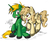 Size: 1014x852 | Tagged: safe, artist:danmakuman, oc, oc only, oc:bog, oc:chocolate chip, pony