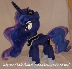 Size: 800x765 | Tagged: safe, artist:faktim49, princess luna, g4, irl, photo, plushie, solo