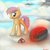 Size: 894x894 | Tagged: safe, artist:versimer, scootaloo, g4, cloud, cloudy, context is for the weak, smiling