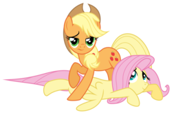 Size: 9141x6000 | Tagged: safe, artist:masem, applejack, fluttershy, g4, pinkie pride, absurd resolution, simple background, transparent background, vector