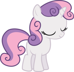 Size: 6134x6000 | Tagged: safe, artist:givralix, sweetie belle, g4, absurd resolution, cute, diasweetes, eyes closed, female, simple background, smiling, solo, transparent background, vector