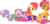 Size: 2980x1430 | Tagged: safe, artist:zacatron94, apple bloom, babs seed, scootaloo, sweetie belle, g4, bed mane, clothes, cutie mark crusaders, messy mane, morning ponies, pajamas, simple background, transparent background, vector