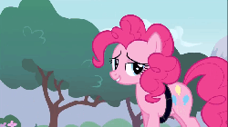 Size: 854x480 | Tagged: safe, screencap, pinkie pie, rainbow dash, pony, g4, pinkie pride, animated, animation error, boop, female, flying, frown, loop, nose wrinkle, noseboop, smiling, upside down