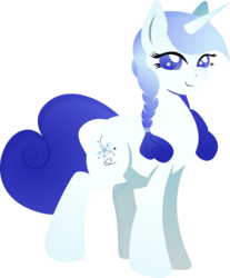 Size: 865x1043 | Tagged: safe, artist:rariedash, oc, oc only, oc:stellar crystal, pony, unicorn, cutie mark, female, hooves, horn, lineless, mare, simple background, smiling, solo, transparent background