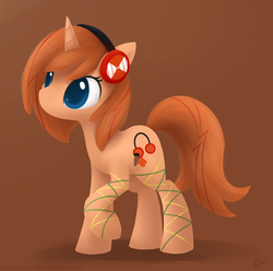 Size: 1015x1007 | Tagged: safe, artist:php177, oc, oc only, pony, unicorn, headphones, solo