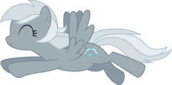 Size: 8065x4000 | Tagged: safe, artist:silvervectors, silverspeed, pegasus, pony, g4, absurd resolution, background pony, cutie mark, eyes closed, female, flying, full body, mare, simple background, smiling, solo, spread wings, tail, transparent background, vector, wings