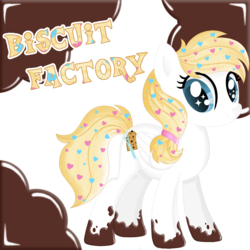 Size: 2000x2000 | Tagged: safe, artist:theodoresfan, oc, oc only, oc:biscuit factory, earth pony, pony, solo, wingding eyes