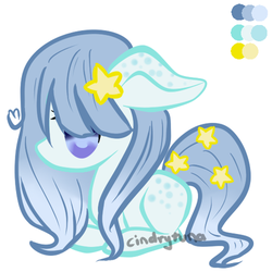 Size: 400x400 | Tagged: safe, artist:cindrytuna, oc, oc only, earth pony, pony, adoptable, solo, stars