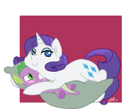 Size: 876x756 | Tagged: safe, rarity, spike, g4, body pillow, female, male, ship:sparity, shipping, straight