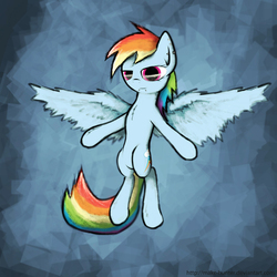 Size: 1000x1000 | Tagged: safe, artist:makc-hunter, rainbow dash, g4, female, solo