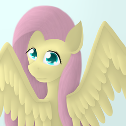 Size: 1181x1181 | Tagged: safe, artist:uglyfrenchdude, fluttershy, g4, female, solo