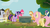 Size: 1366x768 | Tagged: safe, screencap, applejack, bon bon, fluttershy, lucky clover, pinkie pie, sweetie drops, twilight sparkle, g4, the mysterious mare do well