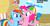 Size: 1912x1013 | Tagged: safe, screencap, pinkie pie, rainbow dash, fanfic:cupcakes, g4, pinkie pride, aweeg*, cupcake, hat, propeller hat, puffy cheeks, rainbow cupcake