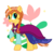 Size: 900x900 | Tagged: safe, artist:fuutachimaru, pony, unicorn, anna, crossover, frozen (movie), ponified, solo