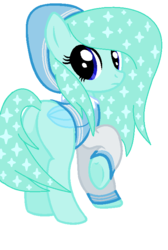 Size: 500x744 | Tagged: safe, artist:kapoon-loves-you, oc, oc only, pegasus, pony, base used, looking back, solo