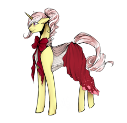 Size: 1024x990 | Tagged: safe, artist:mscootaloo, artist:mscootapatootie, oc, oc only, pony, unicorn, clothes, dress, solo