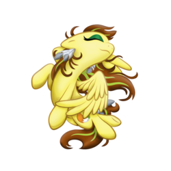 Size: 894x894 | Tagged: safe, artist:chasm03, oc, oc only, oc:moxie, pegasus, pony, eyes closed, solo