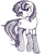 Size: 603x744 | Tagged: safe, artist:inlucidreverie, oc, oc only, oc:glimmerlight, pony, unicorn, fallout equestria, fallout equestria: murky number seven, bedroom eyes, clothes, female, long tail, mare, monochrome, socks, solo