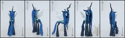 Size: 6260x1920 | Tagged: safe, artist:groovebird, queen chrysalis, changeling, changeling queen, g4, female, irl, photo, sculpture, solo