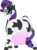 Size: 974x1314 | Tagged: safe, artist:shitigal-artust, rarity, cow, g4, butt, cowified, female, horns, looking at you, looking back, looking back at you, plot, raricow, simple background, solo, species swap, the ass was fat, transparent background, udder