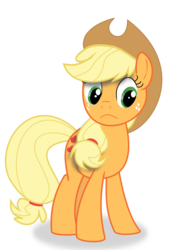 Size: 744x1052 | Tagged: safe, artist:longct18, applejack, g4, female, not sure if want, solo