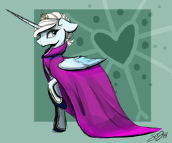 Size: 1280x1067 | Tagged: safe, artist:probablyfakeblonde, alicorn, pony, elsa, frozen (movie), ponified, solo