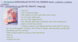 Size: 550x302 | Tagged: source needed, useless source url, safe, fluttershy, g4, /mlp/, 4chan, 4chan screencap, feels, greentext, lonely, sad, text, where are they now