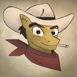 Size: 700x700 | Tagged: safe, artist:rauhfasertapete, edit, pony, fallout, fallout: new vegas, ponified, solo, victor