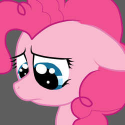 Size: 1000x1000 | Tagged: safe, artist:murdershy01, pinkie pie, g4, female, sad, solo