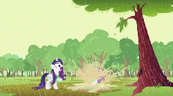Size: 600x335 | Tagged: safe, edit, edited screencap, screencap, rarity, sweetie belle, friendship is witchcraft, g4, sisterhooves social, animated, female, mud, neigh soul sister, ptsd, traumatized, wet, wet mane, wet mane rarity