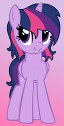 Size: 578x1132 | Tagged: safe, artist:monkfishyadopts, twilight sparkle, g4, alternate hairstyle, female, ms paint, solo