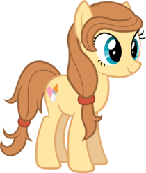 Size: 1252x1487 | Tagged: safe, artist:zacatron94, oc, oc only, oc:cream heart, earth pony, pony, button's adventures, g4, cutie mark, female, hooves, mare, simple background, smiling, solo, standing, transparent background, vector