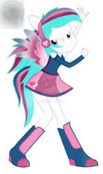 Size: 690x1158 | Tagged: dead source, safe, artist:alejamoreno-brony, oc, oc only, oc:cotton heart, equestria girls, g4, my little pony equestria girls: rainbow rocks, boots, clothes, deviantart watermark, equestria girls-ified, high heel boots, obtrusive watermark, shirt, shoes, simple background, skirt, solo, sweater, transparent background, watermark